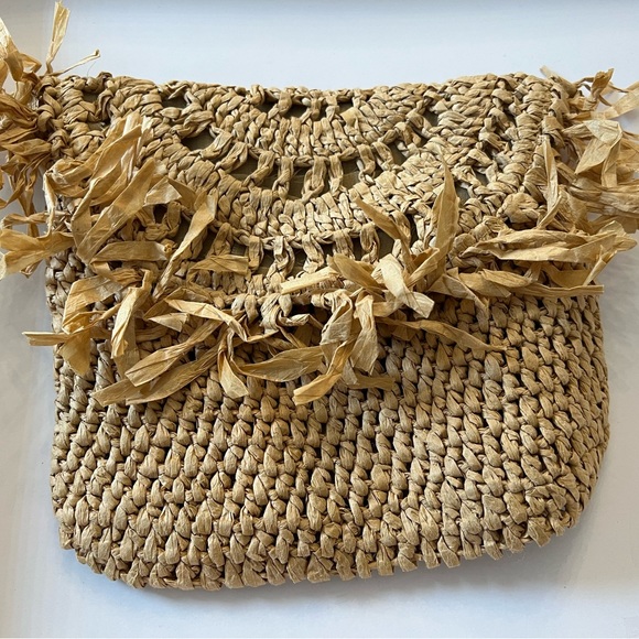 Bags Woven Beach Clutch Poshmark